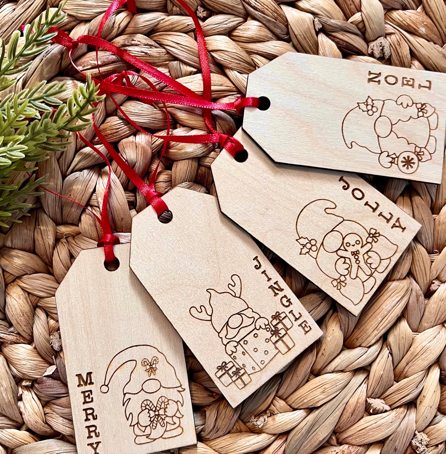 Gnome Gift Tags (set of 4)