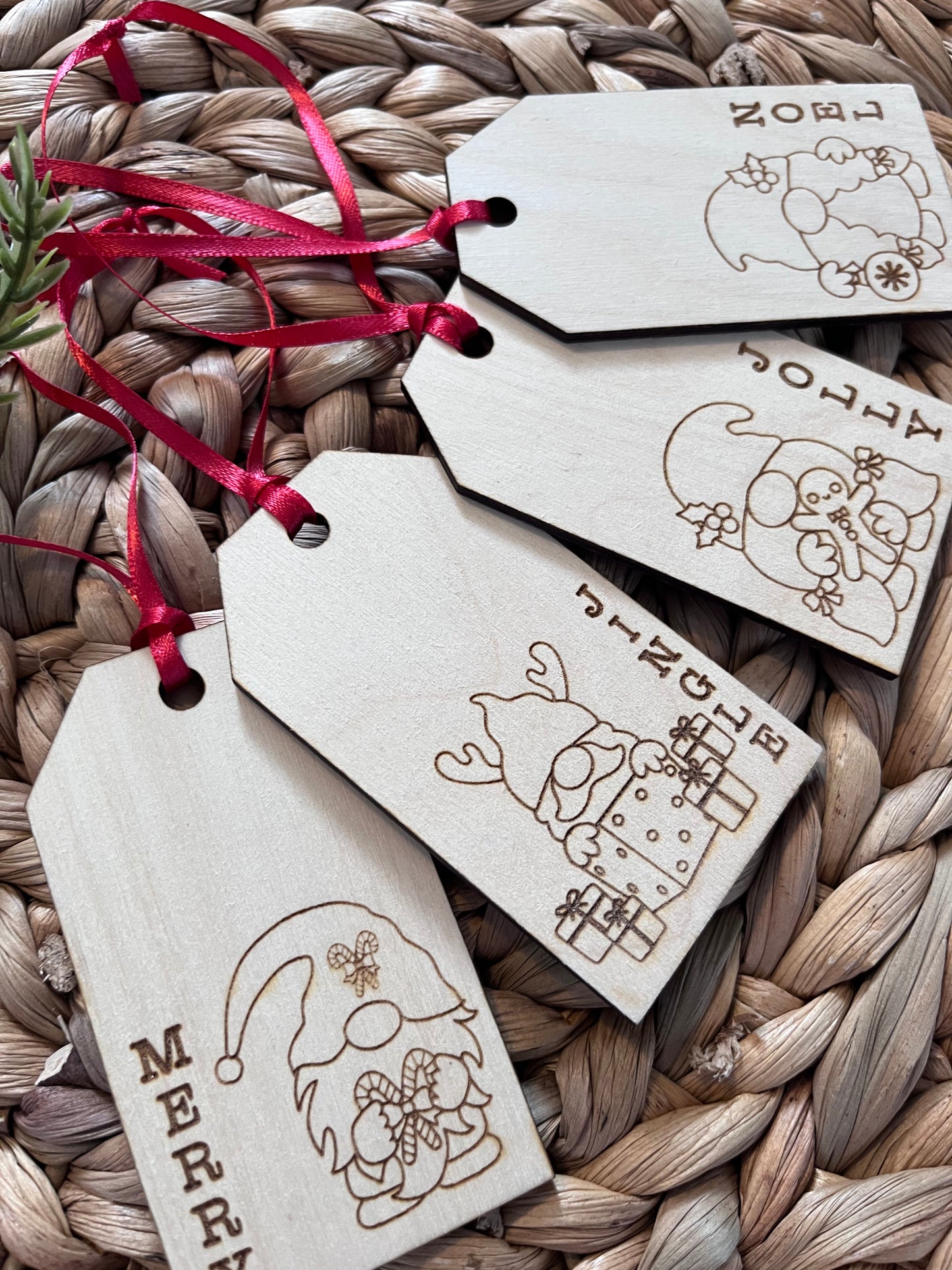 Gnome Gift Tags (set of 4)