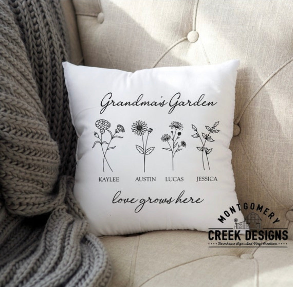 Grandma’s Garden Pillow